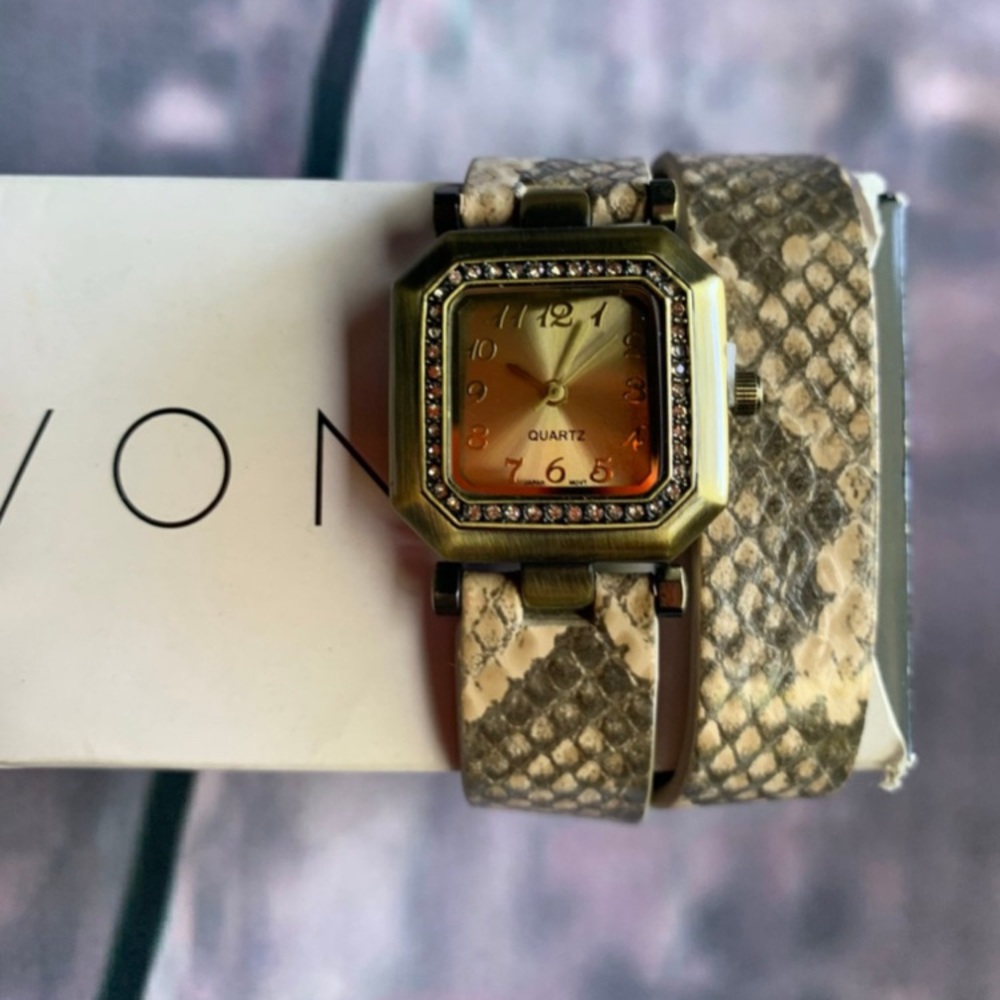 Avon Snakeskin Wrap Watch